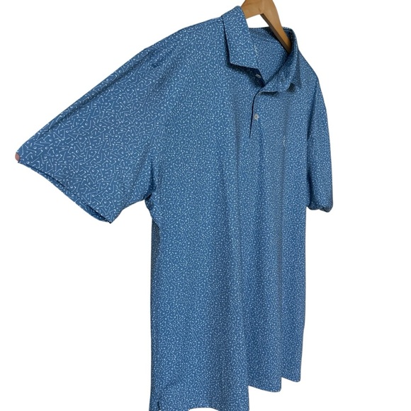 Rhoback Men's 2XL Blue “The Mulligan” Golf Polo Shirt Short Sleeve SOLD OUT! - Picture 4 of 9